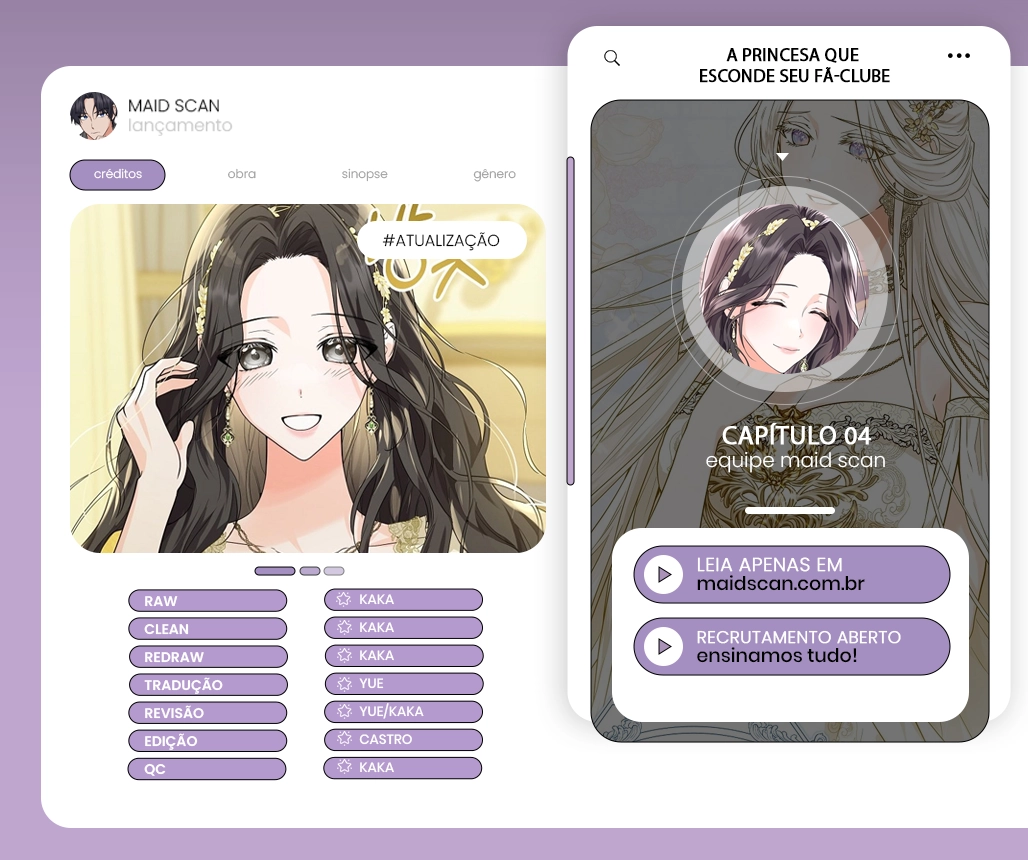 A Princesa que Mantém seu Fã-clube em Segredo Capítulo 4 Página 2