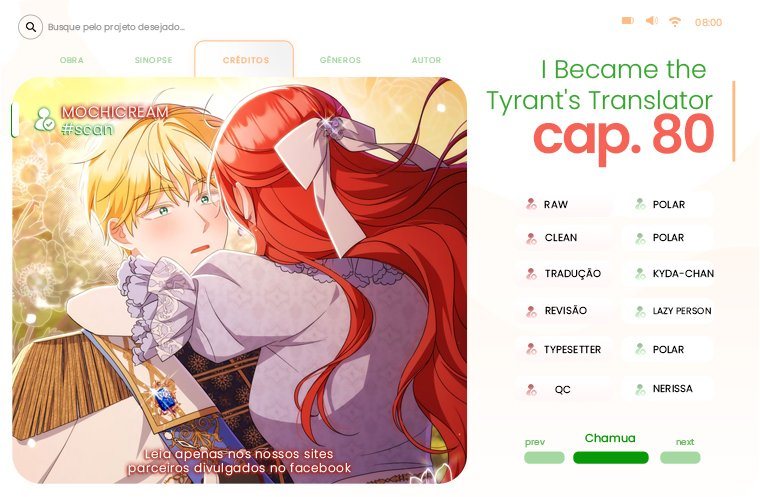 Eu me Tornei a Tradutora do Tirano Capítulo 80 Página 1