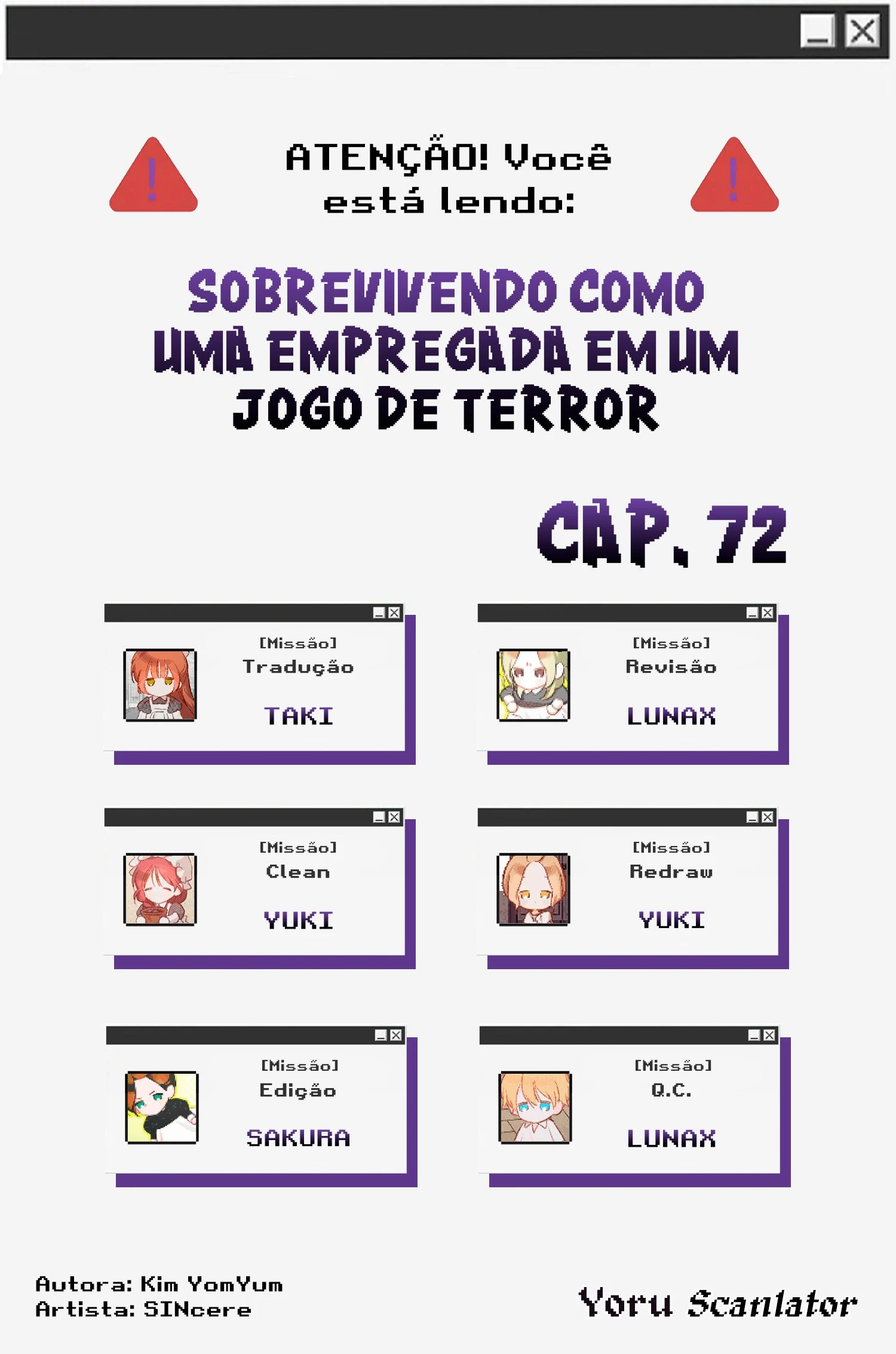 Sobrevivendo Como Uma Empregada Em Um Jogo De Terror Capítulo 72 Página 1