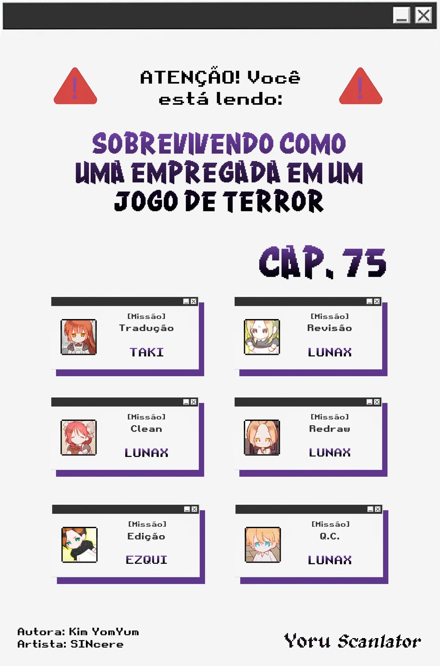 Sobrevivendo Como Uma Empregada Em Um Jogo De Terror Capítulo 75 Página 1